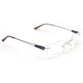 Rimless Three Piece Prescription Eyeglasses with free Standard Bluecut (Blue) Lenses (540-C2). 