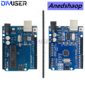 Anedshaop UNO R3 Development Board ATMEGA328P CH340 / ATEGA16U2 Compatible Sales promotion For Arduino with Cable R3/R4 UNO Proto Shield Expansion Board. 