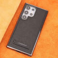 Jinduka Leather Case & Cover for Samsung S23 Ultra (Black). 
