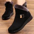 Women's Winter Boots 2021 Round Toe Solid Plush Warm Snow Boots Zipper Ankle Boots - Fashion | Women's Footwear |. 