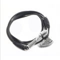 Ancient Norse Bracelets Thor Mjolnir Paracord Amulet Runes Beads Hand Made Rope Wrap Bangles Gift. 