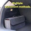 Durable Foldable Car Trunk Storage Box Felt Anti Slip Car Boot Organizer Compartment Large Capacity Vehicle Storage Organizer for Car Stowing and Tidying. 