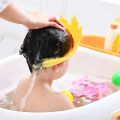 Baby Shower Cap Soft Adjustable Baby Waterproof Bath Visor Kids Ear Protective Cap Prevent Water And Foam. 