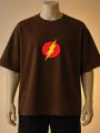 The Flash Lightning Logo Printed Tshirt (Brown, Black, Maroon, White, Cream, Blue). 