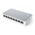TP-Link 8 Port 10/100Mbps Fast Ethernet Switch  Desktop Ethernet Splitter  Ethernet Hub  Plug and Play  Unmanaged (TL-SF1008D), White. 
