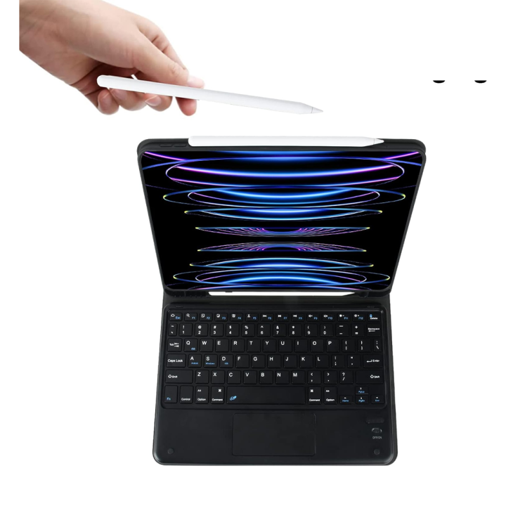 Touch%20Keyboard%20Case%20for%20Apple%20iPad%2011%20Pro%202022/2021/2020%20Detachable%20Wireless%20Keyboard%20With%20Pencil%20Holder%20-%20Image%205