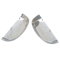 OYPFXMI 2X Chrome Side Rear View Upper Mirror Caps for Truck 2007-2013. 