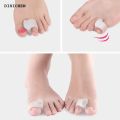 DISICHEN Portable 2pcs Toe Separator Silicone Bunion Corrector Reusable Big Feet Bone Correction Tool Washable for Adults Kids Foot Care Tools. 