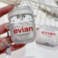 Creative Simple Evian Mineral Water Pendant Compatible with 4/3 Earphone Protective Case Cover 2pro Second and Third Generation Trendy. 