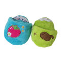 Pet Dog Puppy Cute Plush Slipper Shape Squeaky Bite-resistant Scratch Chew Toy. 