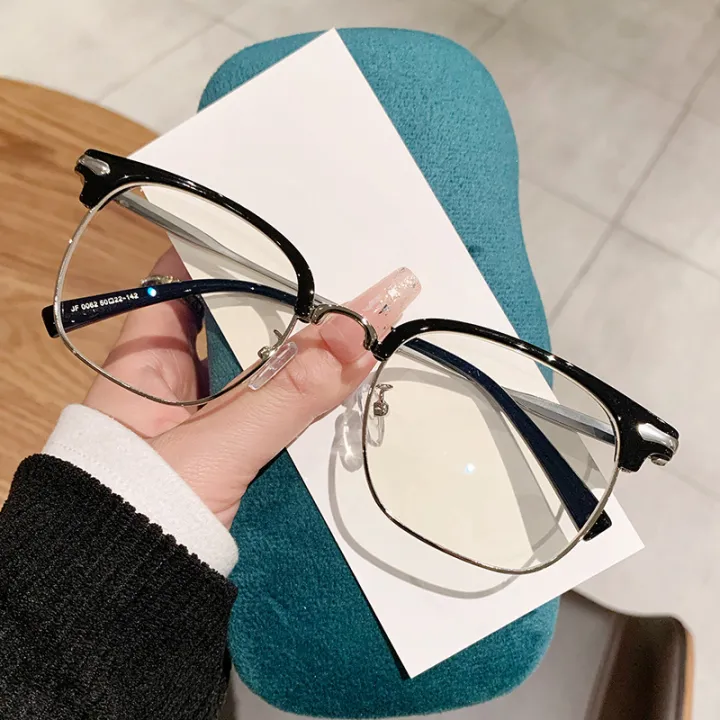 New%20style%20of%20Svenic%20Eyebrow%20Half%20Frame%20Myopia%20Glasses%20Men's%20Model%20Can%20Be%20Used%20with%20Anti-Blue%20Light%20Flat%20Light%20Scientific%20and%20Engineering%20Glasses%20Frame%20-%20Image%204