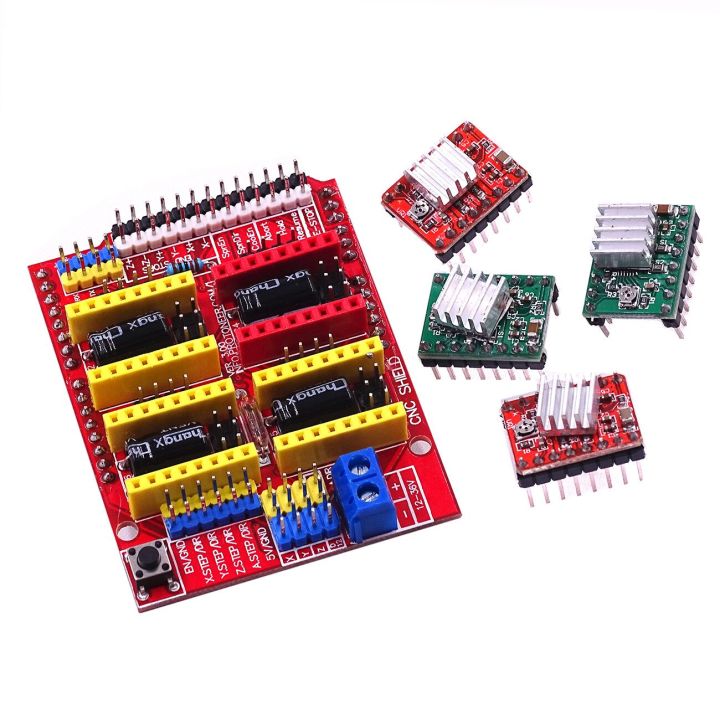 CNC%20Shield%20V3%20Engraving%20Machine%203D%20Printer%20With%204%20PCS%20A4988%20Driver%20Expansion%20Board%20for%20arduino%20Diy%20Kit%20-%20Image%204
