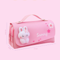 Durable Pencil Bag Multipurpose Waterproof Cute Stationery Pouch Aesthetic Portable Decompression  for Students Girls Classroom Art Supplies Organization. 
