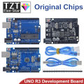 UNO R3 Official Box ATMEGA16U2 / UNO+WiFi R3 Original ATMEGA328P Chip CH340G For Arduino UNO R3 Development Board WeMos ESP8266. 