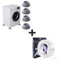 Double Sided Magic Tape + Non-slip Feet Pads For Washing Machine. 