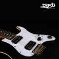 Jet Guitars JS 500 BLS Roasted Maple Sparkle Black w/ Gigbag. 