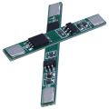 10 pcs 1S 3.7V 4A li-ion BMS PCM 18650 Battery Protection Board PCB for 18650 lithium ion li Battery Double MOS. 