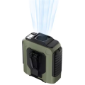 Compact Portable Fan for Outdoor Use - Waist Clip and Neck Hanging Design with Rechargeable Battery and LED Light. 