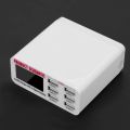 Quick Charge 3.0 6Port USB Fast Charging Dock, Strong Compatibility USB Charger, Multi Port USB Wall Charger, LCD Display ligent IC Auto Detect Tech. 