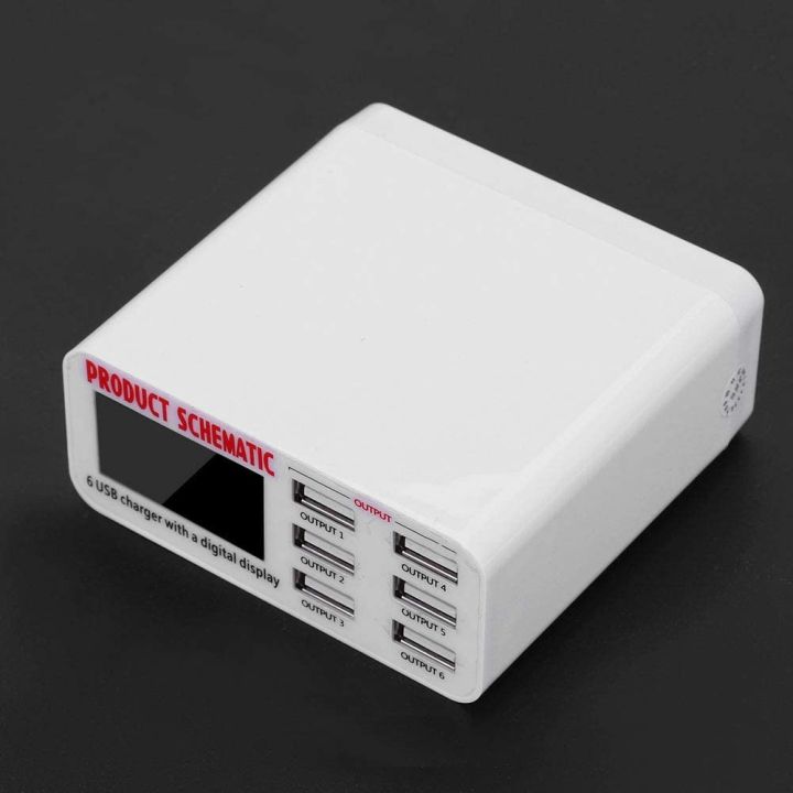 Quick%20Charge%203.0%206Port%20USB%20Fast%20Charging%20Dock,%20Strong%20Compatibility%20USB%20Charger,%20Multi%20Port%20USB%20Wall%20Charger,%20LCD%20Display%20ligent%20IC%20Auto%20Detect%20Tech%20-%20Image%203