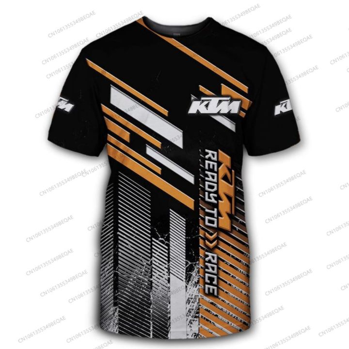 HOT KTM new T-shirt summer tops T-shirt new short-sleeved T-shirt men's Harajuku tops 2025 summer trend short-sleeved