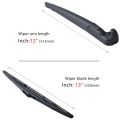 2 Set Car Accessories: 1 Set Rear Wiper Arm Blade Assembly & 1 Pcs Rear Door Glass Seal Strip. 