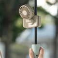 Portable Mini Clip Fan Rechargeable Cooling Fan Air Cooler with Adjustable Speeds A. 