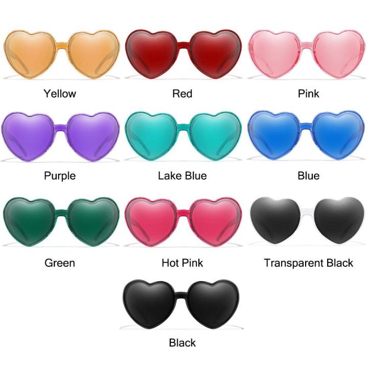 Linman%20Sunglasses%20Heart%20Protection%20UV400%20Goggles%20Clout%20Affordable%20Sunglasses%20Halloween%20Glasses%20Cosplay%20Heart%20Lady's%20-%20Image%202