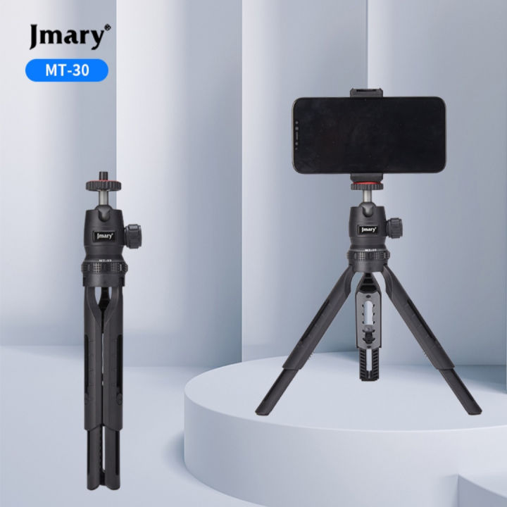 Jmary%20MT-30%20Multifunctional%20Mini%20Tripod%20&%20Selfie%20Stick%20%E2%80%93%20360%C2%B0%20Rotation,%20Adjustable%20Height%20(21.5-30cm),%20Portable%20for%20Cameras,%20Smartphones,%20Vlogging%20&%20Live%20Streaming%20-%20Image%202