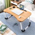 Multipurpose Foldable Laptop Table With Cup Holder, Study Table, Bed Table, Breakfast Table, Foldable And Portable. 