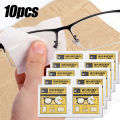 10Pcs Cleaning Cloth High Quality Glasses Cleaner Eyewear Cloth Individual Packing Len Phone Screen Cleaning Wipes. 
