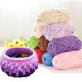 100g DIY Hand-knitted Blanket Thick Knit Easy Peasy Yarn Cotton Wool Yarn Basket Cloth Paragraph. 