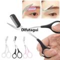 Difutagui Safe Eyebrow Trimmer Makeup Tools Stainless Steel Eyebrow Scissors 2025 New with Comb Hair Removal Shaver Eyebrows Shaping Makeup tools. 