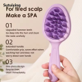 Sutuiying 2pcs/set Wheat Straw Double-side Hair Comb 200ml men Bottle Soft Luxury Silicone Hair Washing Brush Portable Salon Hair Styling Tools. 