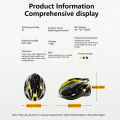 Integrated Bicycle Helmet For Women Men, Cycling Helmet, Road MTB Sports, Lightweight, Aero Comfortable, Riding Safety Helmet. 