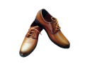 New Brown Leather Lace Up Formal Shoes For Men. 
