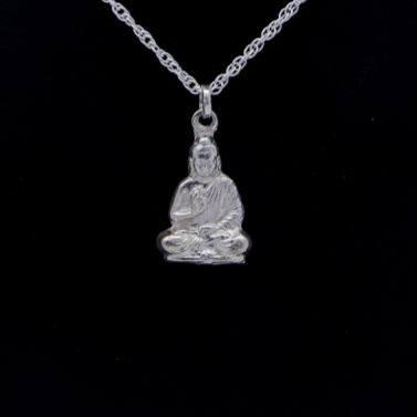 Silver Gautam Buddha Locket Pendant For Men And Women (Locket Only) - Sp Jewellers