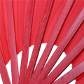 4X Bamboo Structure of Tai Wushu Martial Arts Hand Fan Red. 