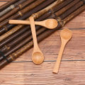 1X Wooden Round Bamboo Spoon Soup Tea Coffee Salt Spoon Kitchen Tools Cutlery. 