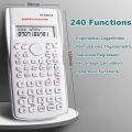 Portable 240 Functions Engineering Scientific Calculator Standard Multifunction Function Calculator 2-Line Desk Accessories Math Calculators for Student and Teacher. 