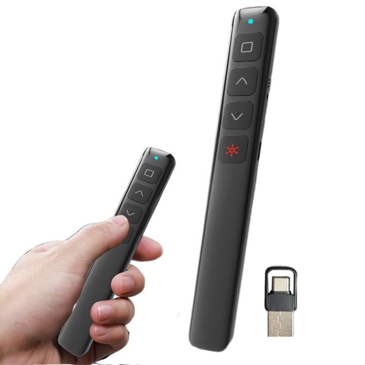Durable%20Red%20Light%20Wireless%20Presentation%20Clicker%20Rechargeable%202.4GHz%20Presenter%20Remote%20Controller%20USB%20Receiver%20/Bluetooth%20Hyperlink%20PPT%20Slide%20Laser%20Pointer%20Classroom%20-%20Image%208