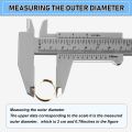 FORIDE 10 Pcs 150 mm Mini Plastic Caliper Vernier Caliper Double Scale Sliding Gauge Measuring Tool for Student Office 5 Colors. 