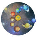 DIY Solar System Planets Model Assemble Kit Scientific Knowledge Learning Early Educational Toy Experiment Supplies. 