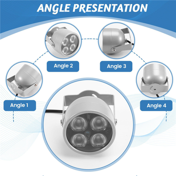 NAMUNY%205X%204%20Array%20LEDs%20Infrared%20Waterproof%20Night%20Vision%20IR%20Illuminator%20Light%20Fill%20Light%20DC%2012V%20for%20Security%20Camera%20-%20Image%208