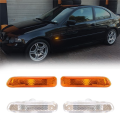 Side Marker Turn Signal Lights 63132228591 63132228592 for 3 Series E46 1999-2001 Yellow. 