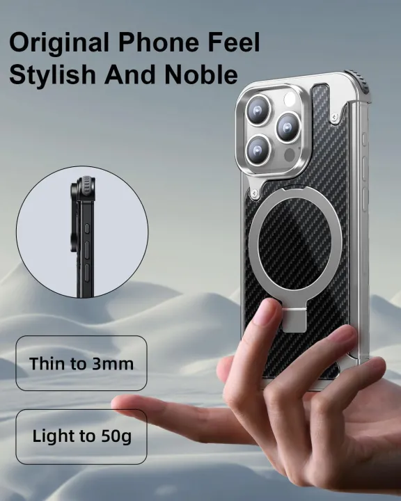 Carbon%20Fiber%20Case%20for%20iPhone%2016%20Pro%20Max,%20Frameless%20Heat%20Dissipation%20with%20360%20Rotatable%20Stand,%20Military-Grade%20Protection,%20Compatible%20with%20MagSafe%20-%20Image%205