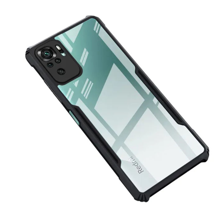 For Redmi Note 10 /10S Back Case Clear PC Back Hybrid