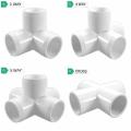 Pvc Three-dimensional Pipe Fittings Three-way and Four-way Right-angle Joint Water Pipe Diy Accessories. 