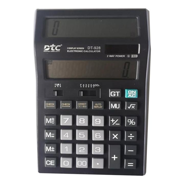DTC Double/Dual Display Calculator DT928 By Mitrata