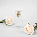 One glass refillable perfume bottle, 30ml/50ml fine mist atomizer, portable cosmetic sample container, travel accessories. 